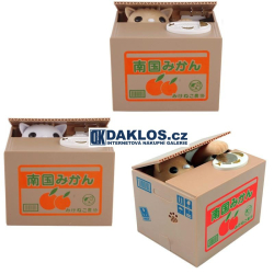 Kasička - Kočka v krabici