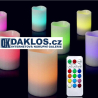 3 x LED elektronická romantická svíčka na dálkové ovládání