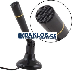 Stylový mikrofon s podstavcem s USB připojením