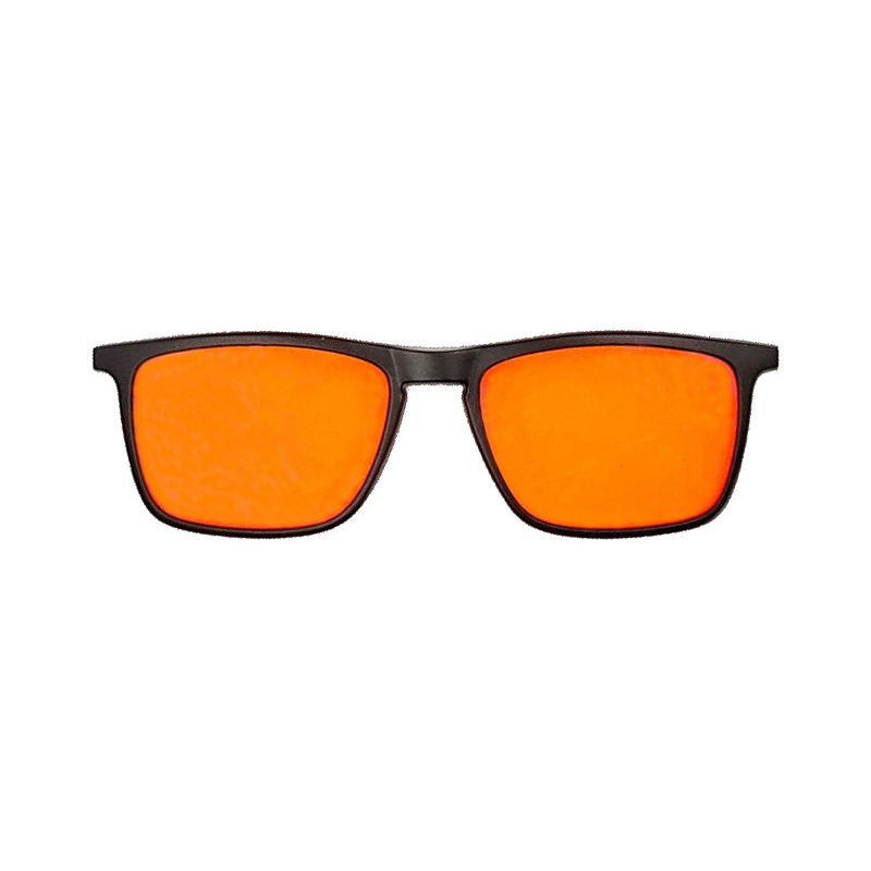 Magnetický klip pro brýle na počítač Daklos - oranžová skla pro blokací až 100% modrého světla