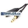 Prodlužovací audio kabel 1,5 m pro 3,5 mm Jack s pozlacenými konektory