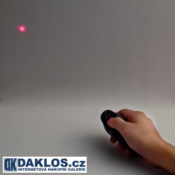 Prezentač, ovladač, červený laser s mikro přijímačem