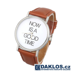 Stylové motivační hodinky - Teď je ten správný čas!