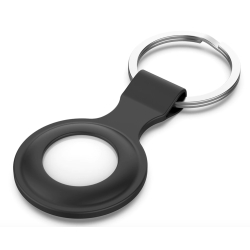 Silikonové pouzdro pro Apple AirTag na klíče nebo batoh - černý