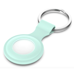 Silikonové pouzdro pro Apple AirTag na klíče nebo batoh - zelená / mentolová