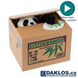 Panda v akci - kasička - pokladnička - zloděj mincí