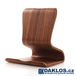 Exkluzivní dřevěný stolní držák / stojánek na telefon / tablet / smartphone