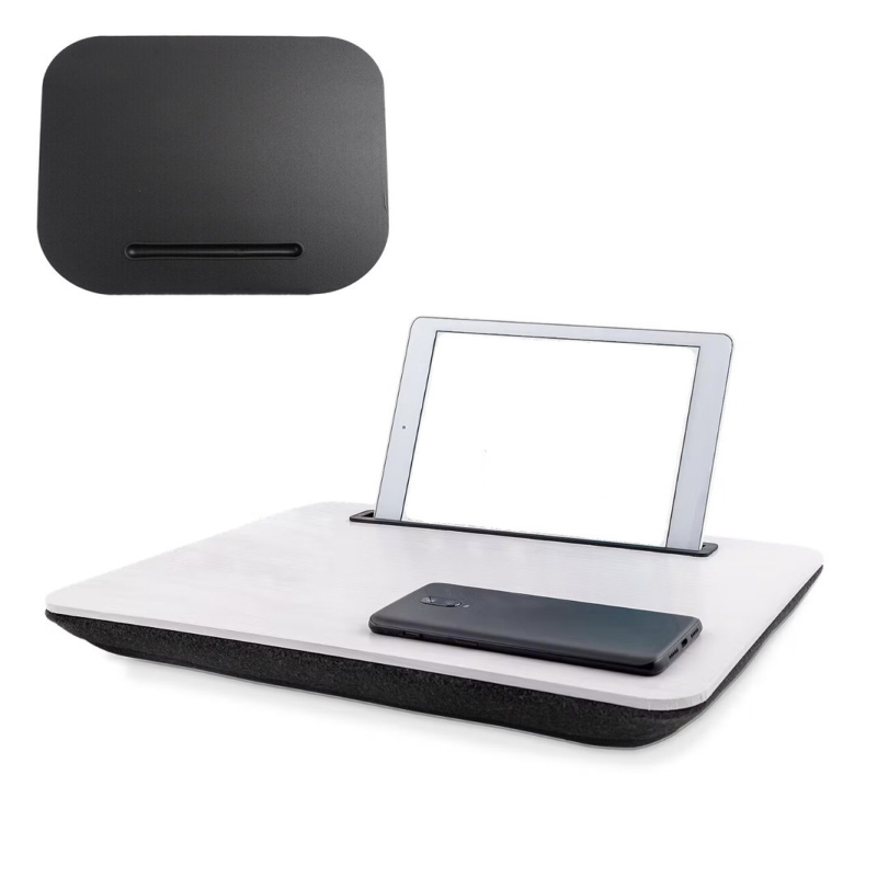 Stolek a podložka pod laptop nebo tablet - černá deska i spodní část