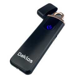 Elektrický větruodolný cigaretový zapalovač - matná černá