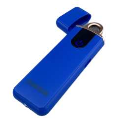 Elektrický větruodolný cigaretový zapalovač - matně modrý