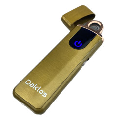 Elektrický větruodolný cigaretový zapalovač - Zlatá