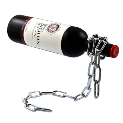 Držák / Stojan na lahev vína - řetěz / pro víno