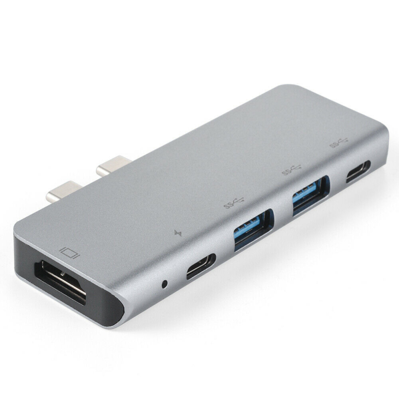 5 v 1 4K HDMI USB C LAN USB 3.0 Hub rozbočovač pro MacBook a dokovací stanice